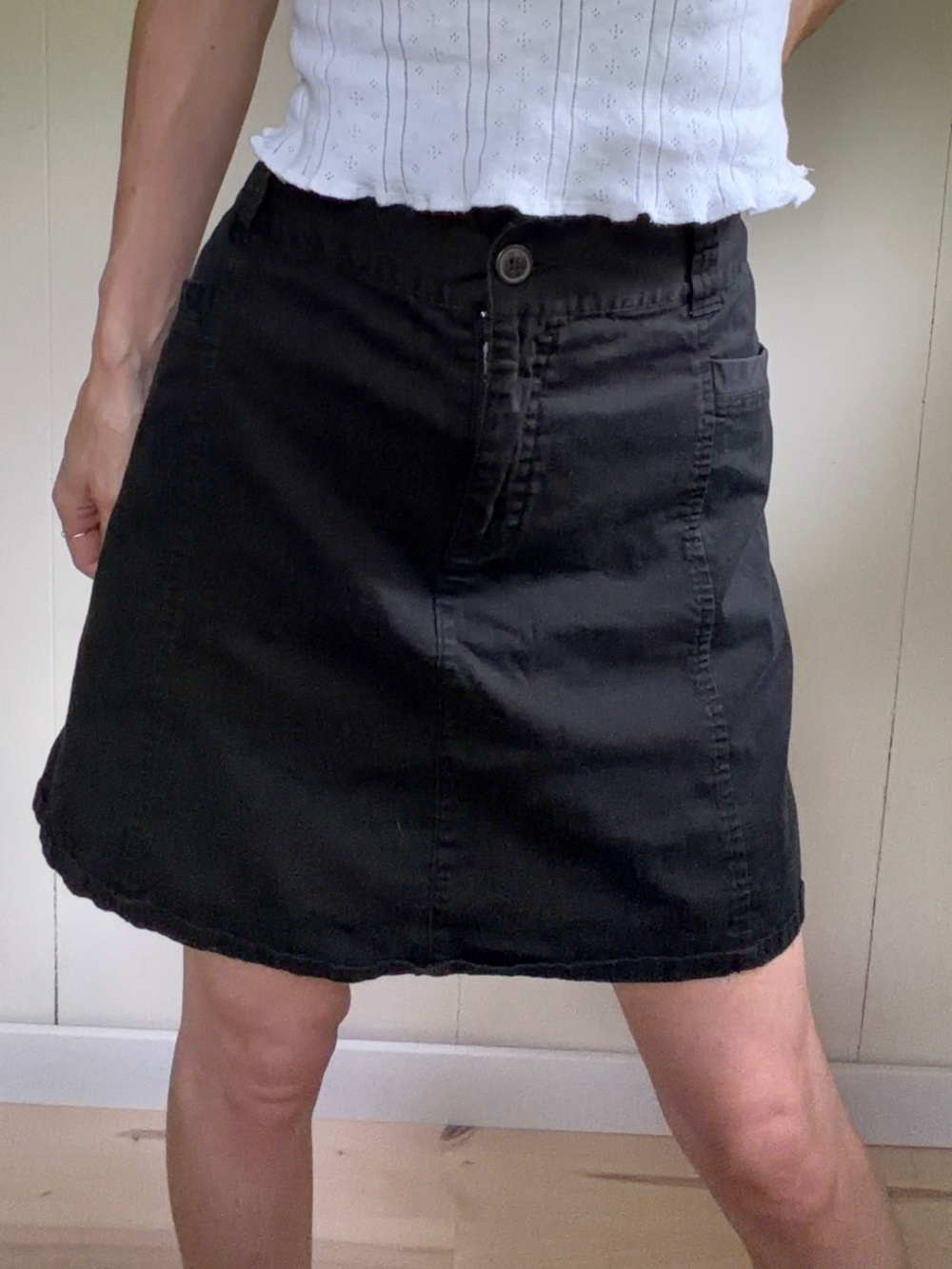 skort black minimalist 90s style beachy summer